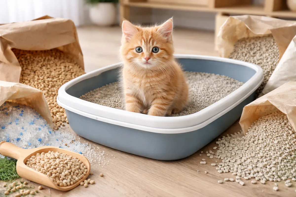 Quel type de litière est le plus adapté pour un chaton