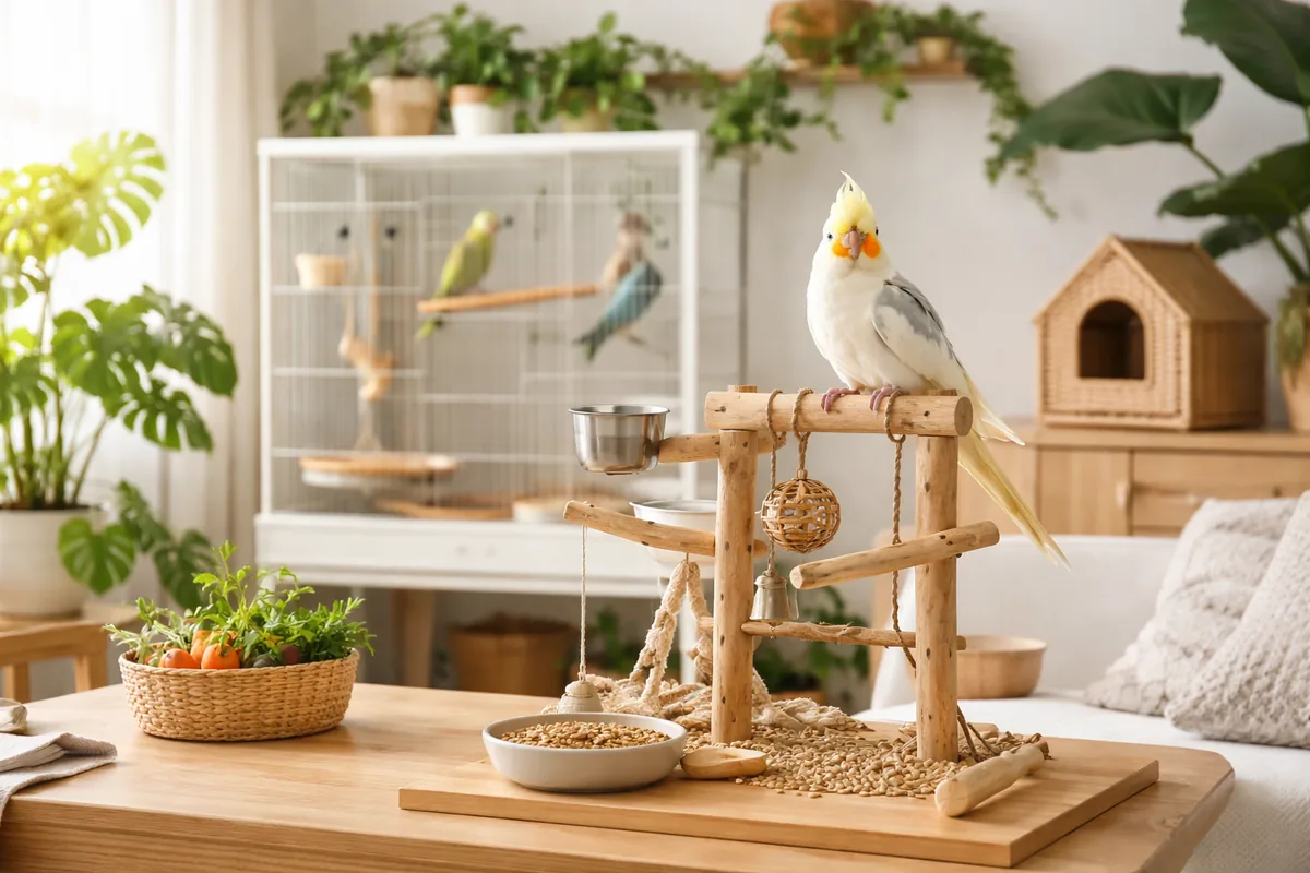 Comment créer un espace sécurisé pour des oiseaux en intérieur